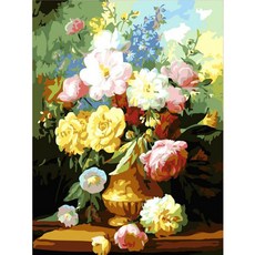 Aiemmini DIY 星光畫+光纖心情燈套組 40 x 50cm, 插花