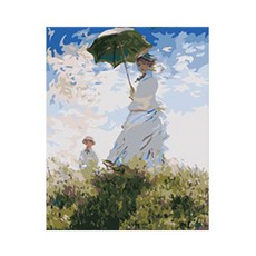 코쿼드 DIY 명화그리기 유화 그림 세트 600 x 750 mm, F04 모네의 산책, 1개