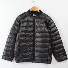 플레이즈 남성용 시보리넥 루즈핏 경량 패딩 점퍼