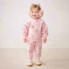 mollimelli 輕柔飄雪保暖刷毛上下套裝