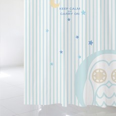 北歐風浴簾 sc382 L號 1800*1880mm+塑膠掛鉤 12入+白色掛桿組合, 混色系, 1套