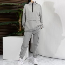 Sugarfun 女款訓練日常Anorak工裝束口褲