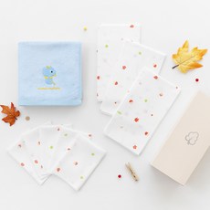 맘스네이처 유아용 대나무 밤부 목욕타올 + 천기저귀 3p + 엠보손수건 5p 세트