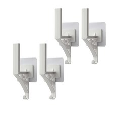 MONACO OLIVE It Easy 多功能廚房衣架, 白色的, 4個