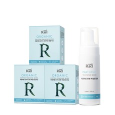 Rael 棉質女性清潔紙巾 5g x 30p + 150ml 女性清潔紙巾套組, 1套