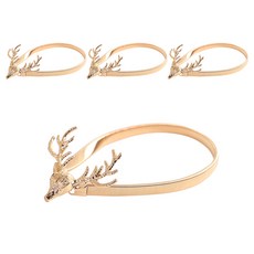 Marvell in Home 奢華窗簾領帶磁扣小鹿, 金色, 4個