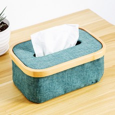 JCP 基本木質線條面紙盒, 綠色