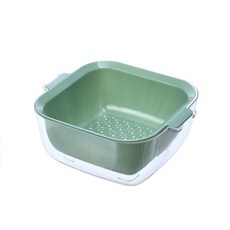 키친스퀘어 더블레이어 바스켓, 그린