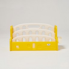 Benebeneon 小火車幼兒迷你正面書架收納櫃, 黃色