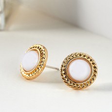 노이드비 여성용 925실버은침 엔틱진주귀걸이