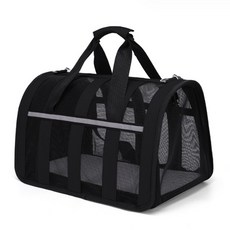 데이소이 반려동물 요런개 메쉬 라인 이동가방, 03 블랙