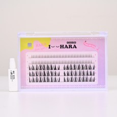 아이하라 퍼펙트 컬혼합 인조 속눈썹, 1개, 블랙