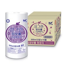 Sing Green花紋2層加長捲筒衛生紙 300m, 4卷, 4包