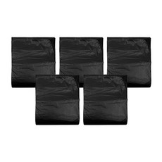 World Clean 回收分類用平口垃圾袋 黑色, 80L, 100入