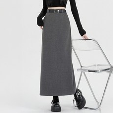 루나걸 여성용 코어리움 뒷 트임 롱 스커트 L26SSK121208