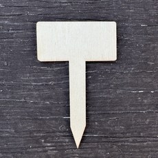 Roy 花卉植物木製標示牌 名牌, A10