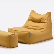 폴리몰리 부클레 1인용 대형 빈백 소파 607B, 머스타드