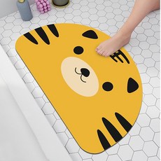 Heybits 可水洗珪藻土腳踏墊 防滑pvc廚房地墊, 黃色