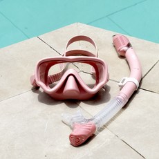 SNEFF 浮潛面罩套組, 珊瑚粉