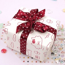 Moong9 波霸點點 抗菌捲筒包裝紙 10公尺, 辣椒, 1個