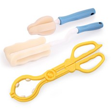 I-JOA FAIRY 奶瓶刷+奶嘴刷+奶嘴夾, 1組, 天藍色