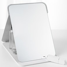 Saenghwalgongsik 可折疊角度調整桌上型鏡子 大型, 白色