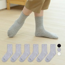 BASE ALPHA ESSENTIALS 嬰幼童簡約羅紋中筒襪子6雙組