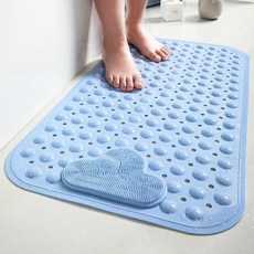 DAYSOY 雲朵浴室浴缸陽臺防滑墊, 01 藍色