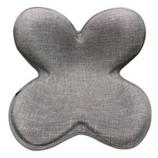 花瓣型靠背坐墊, 灰色的