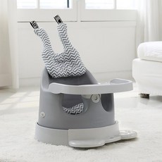 BONBEBE 嬰幼兒頂級Plus Bonbebe幫寶椅, 斑馬灰(坐墊), 閃亮灰(椅身)
