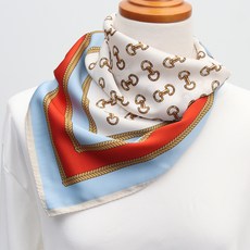 딥톡 배색 패턴 쁘띠 스카프 DT0581