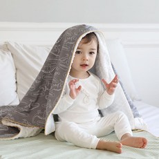 SLEEPSPA 超細纖維毯+束口收納袋, 恐龍世界款