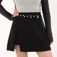 지앤와이 진주알 3줄 레이어링 체인벨트