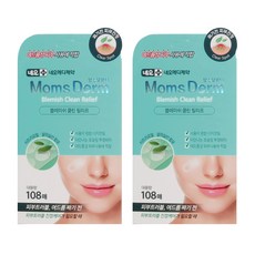 맘스덤 블레미쉬 클린 릴리프 여드름 스팟패치 10mm x 80p + 12mm x 28p 세트, 2개
