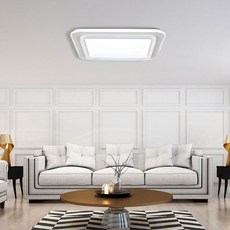 Wonha LED 60W 無頻閃三色變換 DS Desai 遙控器 IOT 方形調光房間燈, 白色