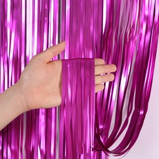 Market A 霧面絲綢派對拉簾 1 x 2 m, 玫瑰紅, 3個