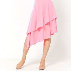 dancedome 水晶斜紋雙層裙 LDS12500, 螢光粉紅