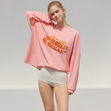 VikiniVender 女性 Yourself 寬鬆版型防磨衣上衣, 珊瑚粉