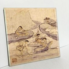 TDP 名畫磁磚系列 E9 金弘道 洗衣處