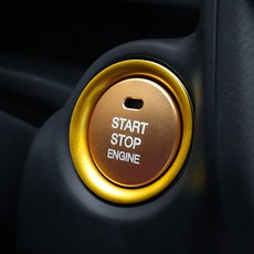 River Fox 車用黏貼式啟動按鈕保護蓋, 金色, 1個