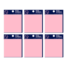 스티키 메모 패드 75 x 76 mm 100p, 핑크, 100개입, 6개