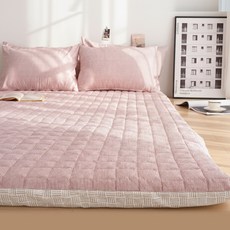 스코홈 잠보 논슬립 바닥 누빔 요 세트 7cm, Pink