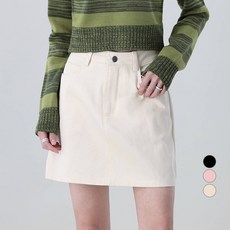 Awesomearound 女款素色口袋A字短裙