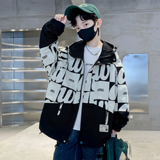 奧蘭吉達蒙 男童 棋盤格 wa 連帽防風外套