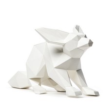 MSG DIY紙製擺飾 沙漠狐狸, 單色