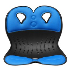 Chair Club 護腰美姿椅墊, 黑色 藍色
