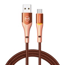 Mcdodo 麥多多 Indicator Type C QC4.0 充電傳輸線, 1m, 橘色, 1條