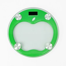 애플 원형 디지털 체중계, 그린