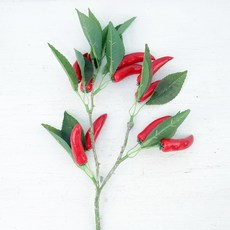 Marsh Marigold 居家裝飾仿真玉珊瑚樹 50cm, 紅色, 3個