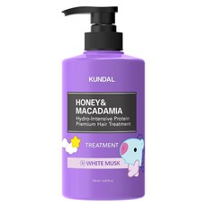 쿤달 BT21 단백질 헤어 트리트먼트 화이트머스크향, 500ml, 1개